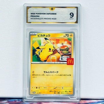 Pokémon Graded card - PIKACHU 020 - Pokémon - GG 9