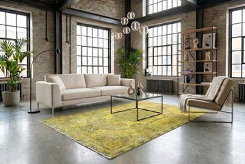 Jaune vintage - Tapis - 265 cm - 165 cm - avec certificat, Nieuw