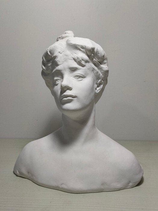 sculptuur, rodin sculpture - 24 cm - Gips, Antiek en Kunst, Curiosa en Brocante