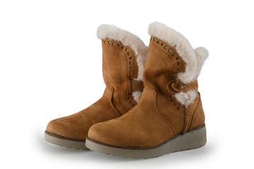 Skechers Enkellaarzen Meisjes in maat 31 Cognac, Verzenden, Schoenen