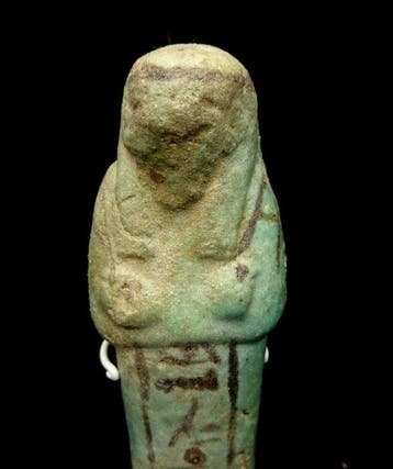 Oud-Egyptisch Faience Grote ushebti / shaouabti voor