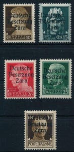 Empire allemand - Occupation de Zara 1943 - Timbres-poste, Gestempeld
