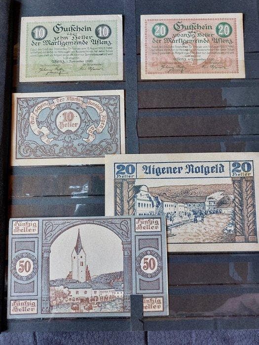 Oostenrijk. - 127 Notgeldscheine im Album Heller 1920s, Postzegels en Munten, Bankbiljetten | Europa | Niet-Eurobiljetten