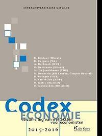 Codex economie 2015-2016 9789048623730 D. Bruloot, Boeken, Verzenden, Gelezen, D. Bruloot