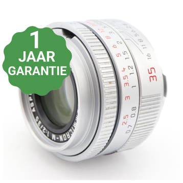 Leica 11882 Summicron-M 35mm F/2 ASPH. zilver | Tweedehands, Verzenden, Zo goed als nieuw
