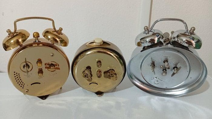Wekker (3) - Staal - 1990-2000, Antiquités & Art, Antiquités | Horloges