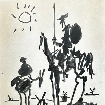 Pablo Picasso (1881-1973) - Don Quichotte et Sancho Panza
