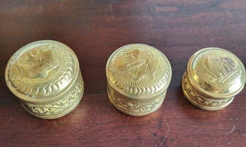 Boîte à bijoux (3) - Cuivre, Laiton, Antiquités & Art, Curiosités & Brocante