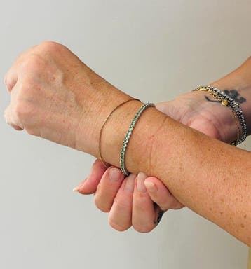 Armband - 18 karaat Witgoud - 4.37ct. tw. - Tsavoriet
