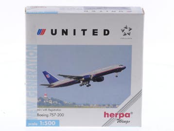 Schaal 1:500 Herpa 503891 Boeing 757-200 United Airlines..., Ophalen of Verzenden