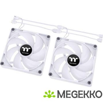 Thermaltake CT120 ARGB Sync Ventilator 12 cm Wit 2 stuk(s), Verzenden