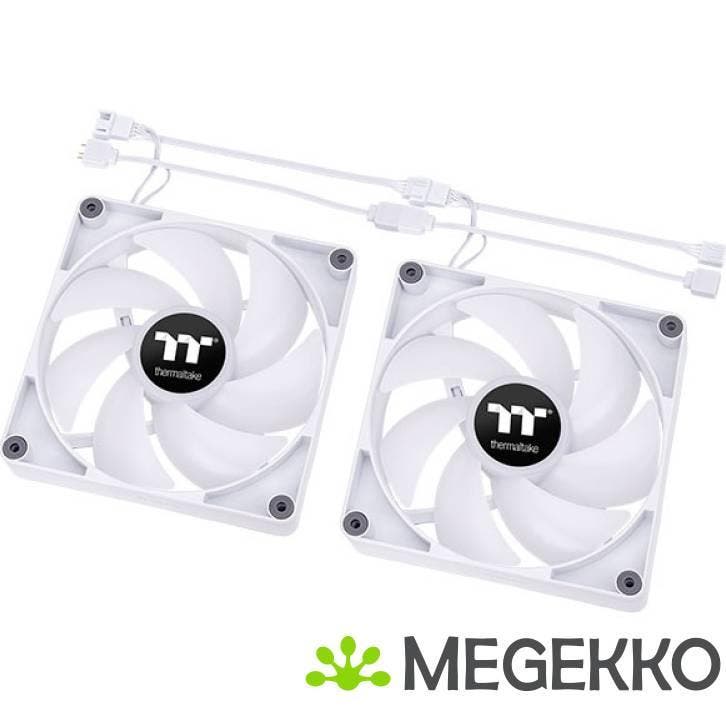 Thermaltake CT120 ARGB Sync Ventilator 12 cm Wit 2 stuk(s), Informatique & Logiciels, Refroidisseurs d'ordinateur, Envoi