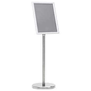 vidaXL Posterstandaard A4 aluminiumlegering zilverkleurig, Verzenden, Nieuw in verpakking