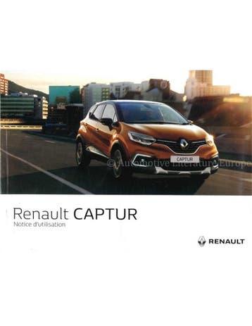 2017 RENAULT CAPTUR INSTRUCTIEBOEKJE FRANS