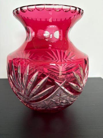 Val Saint Lambert - val st Lambert - Vase - Cristal - Vaas, Antiek en Kunst