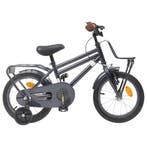vidaXL Kinderfiets 16 Inch voor 4-6 jaar oud Donkergrijs, Verzenden