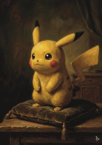 ANDSAL MCMXCI - Pikachu in Renoir Style Pokémon & Blastoise, Nieuw