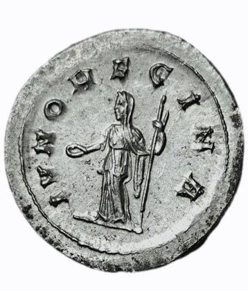 Romeinse Rijk. Salonina (Augusta, 254-268 n.Chr.)., Postzegels en Munten