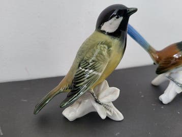 Karl Ens, Volkstedt - Beeldje - oiseaux - Porselein