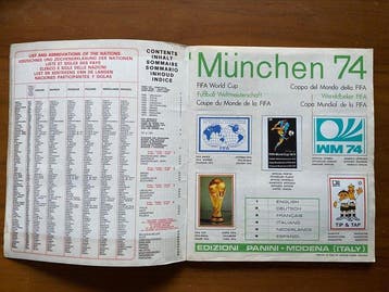 Panini World CupMünchen 74 Johan Cruyff Album complet -, Verzamelen, Nieuw