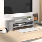 vidaXL Monitorstandaard 42x24x13 cm bewerkt hout grijs, Verzenden, Nieuw