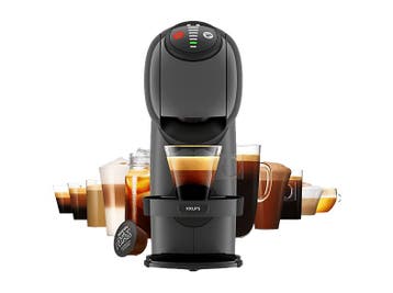Krups - Capsulemachine - Anthracite, Verzenden, Koffiepads en cups