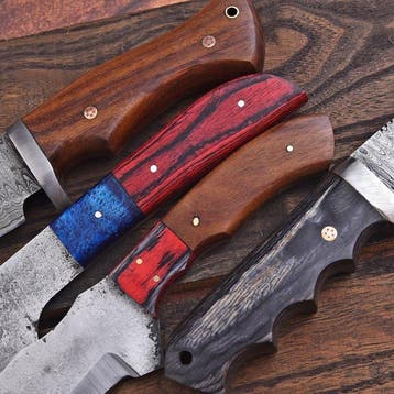 Keukenmes - Chefs knife - Pakkahout en hout - Noord Amerika