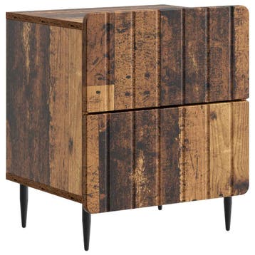 vidaXL Nachtkastje met lade Oud hout 43 x 34,5 x 49,5 cm, Verzenden, Nieuw