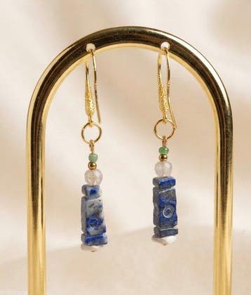 Égypte ancienne Plaqué or Boucles doreilles goutte deau -
