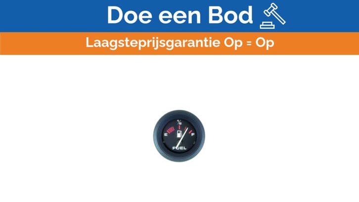 Bieden: Dometic SeaStar Amega black fuel indicator guage 52, Watersport en Boten, Bootonderdelen, Ophalen of Verzenden