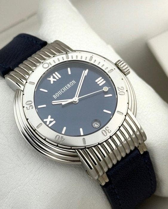 Boucheron - Reflet Quartz - Sans prix de réserve - AG 213070, Handtassen en Accessoires, Horloges | Heren