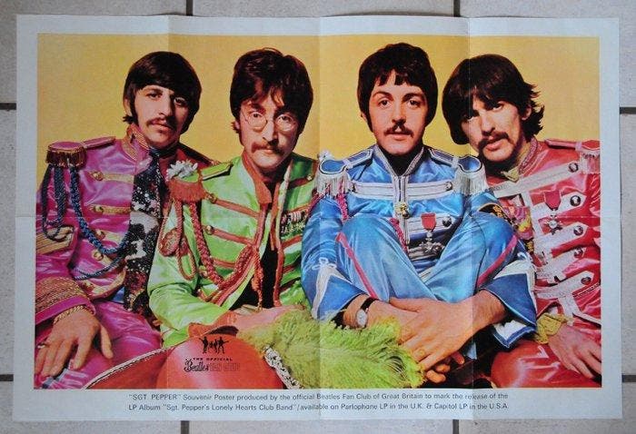 Beatles - Fan Club Posters, un ensemble de trois, CD & DVD, Vinyles Singles