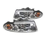 Phares Pour Mitsubishi Carisma 99-05 Fond Chromé, Verzenden