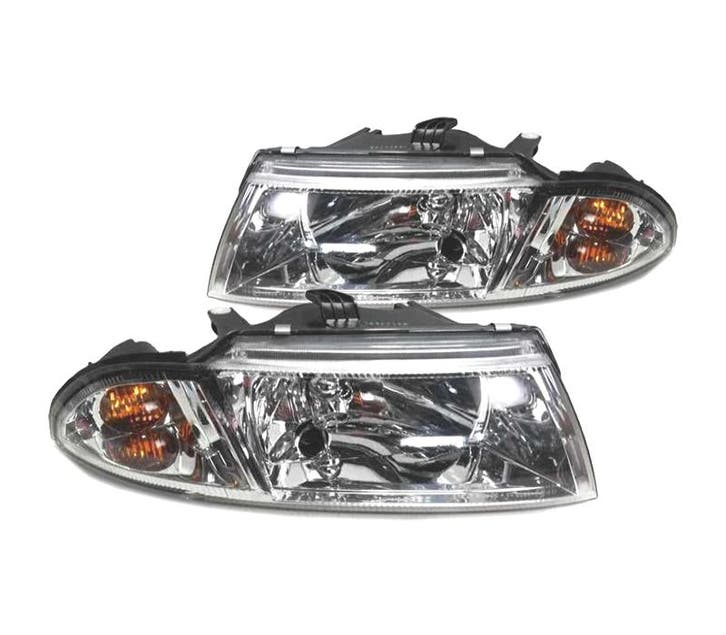Phares Pour Mitsubishi Carisma 99-05 Fond Chromé, Autos : Pièces & Accessoires, Éclairage, Envoi