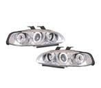 PHARES HONDA CIVIC 92-95 ANGEL EYES FOND CHROMÉ, Verzenden