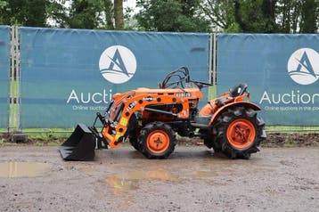 Veiling: Minitractor Kubota B7001 Diesel 14pk met voorlader, Zakelijke goederen, Ophalen, Nieuw