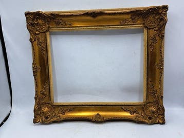 Lijst- Hollands - Gips, Hout, Verguld - Schilderijlijst, Antiek en Kunst
