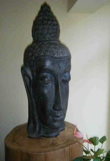 keramiek boeddha beelden, long face buddha, geluksbrenger, Huis en Inrichting, Ophalen of Verzenden, Nieuw