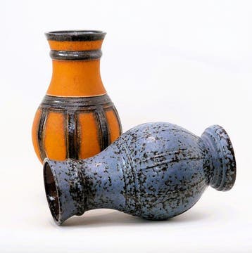 Ü-Keramik (Uebelacker), West Germany - Vaas (2) - H. 35 cm -