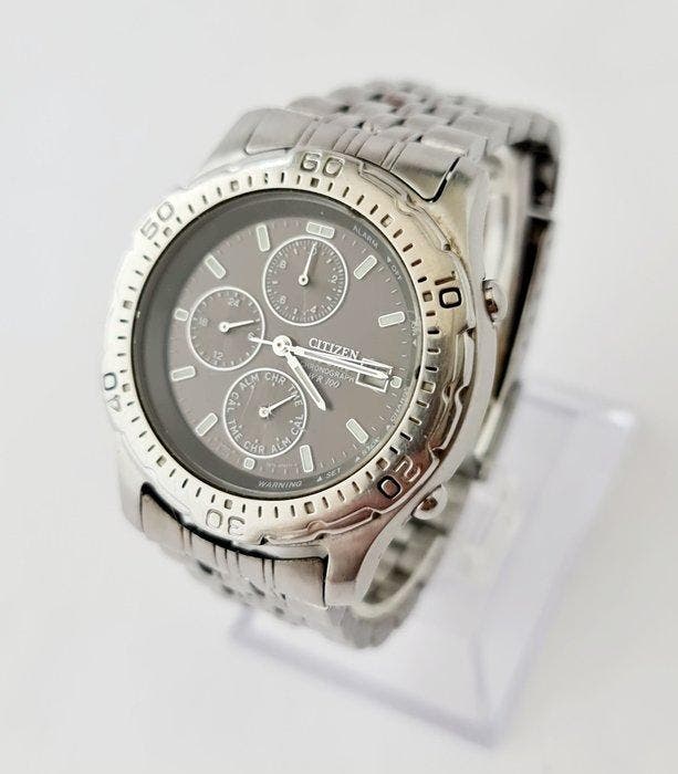 Citizen - Vintage Citizen Eco-Drive Alarm Chronograph WR100, Bijoux, Sacs & Beauté, Montres | Hommes