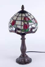 Lampe de table - Verre, Métal - style Tiffany