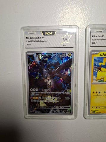 Pokémon - 2 Graded card - Pikachu, Zekrom 210/193;120/SV-P, Hobby en Vrije tijd, Verzamelkaartspellen | Pokémon, Nieuw
