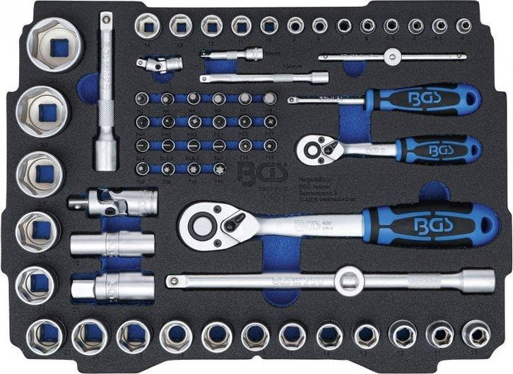 Koffer inlegmodule voor Art. BOXSYS1 & 2: Dopsleutelset 6,3, Auto diversen, Autogereedschap, Verzenden