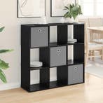 vidaXL Dressoir met lade Zwart Eiken 102 x 31 x 99,5 cm, Verzenden
