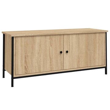 Tv-meubel Sonoma Eiken | Retour Deal | Nu extreem goedkoop, 100 tot 150 cm, Verzenden, Zo goed als nieuw, Praktisch en trendy