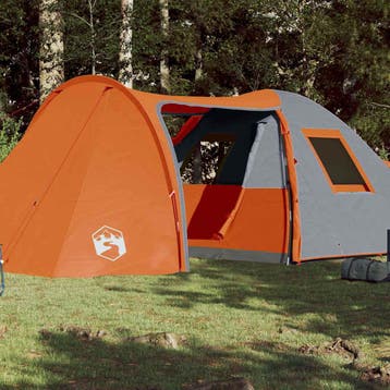 vidaXL Koepeltent 6-persoons waterdicht oranje, Verzenden