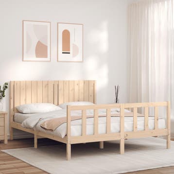 vidaXL Bedframe zonder matras massief grenenhout 160x200 cm, Verzenden