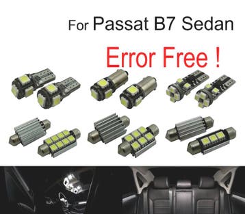 Kit 14 Ampoules Led Intérieur Pour Volkswagen Vw Passat B7 B, Verzenden