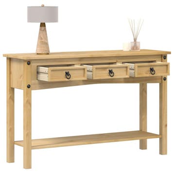 vidaXL Consoletafel Corona 114x34,5x73 cm massief, Huis en Inrichting, Verzenden, Nieuw