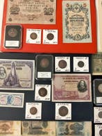 Monde. World collection coins lot with silver and banknotes